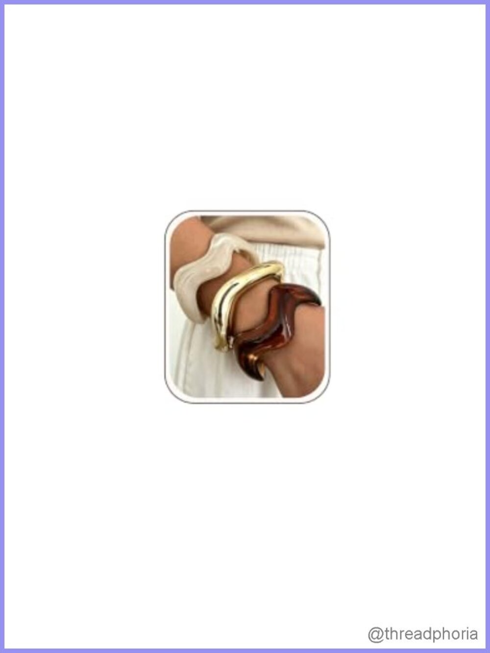 Chunky Stackable Acrylic Bangle Bracelet Set for Women